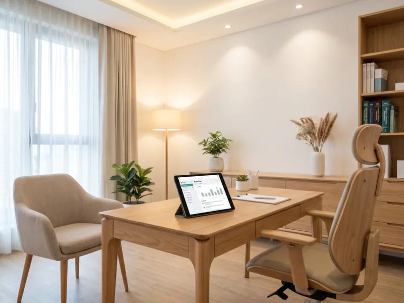 Modern medical consultation office for treatment planning